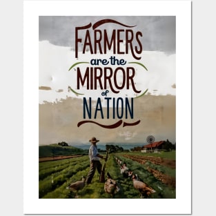 Farmers Are The Mirror Of The Nation Posters and Art